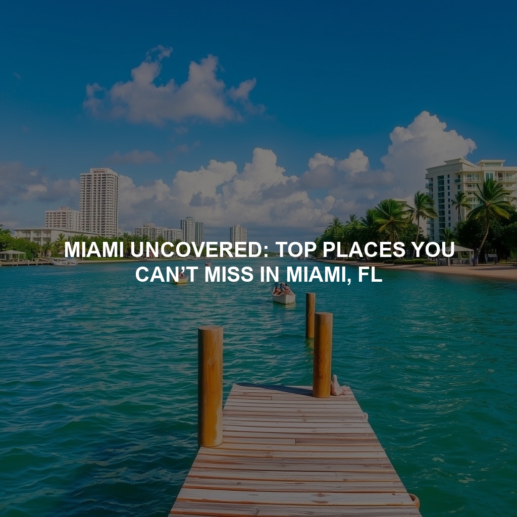 Miami Uncovered: Top Places You Can’t Miss in Miami, FL